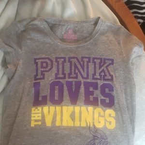 Pink Victoria Secret Minnesota Vikings shirt